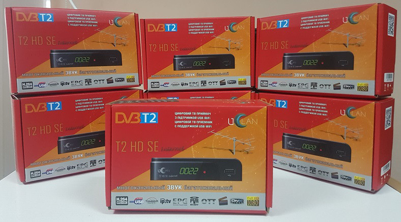 ТВ Ефірний цифровий приймач Т2 U2C Uclan T2 HD SE Internet тюнер приставка DVB-T2