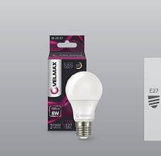 Лампа світлодіодна LED Velmax E27 V-A60 12W 4100K