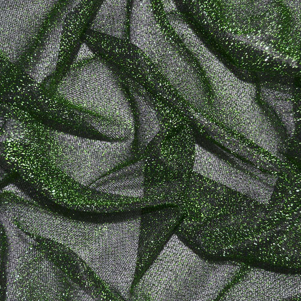 Трикотаж зелений з метанітью ш.115