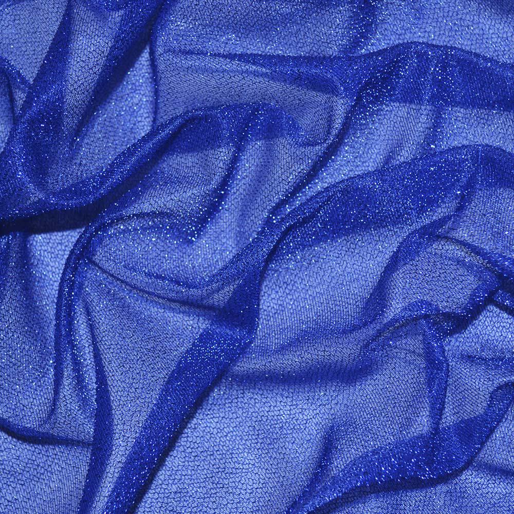 Трикотаж синій з метанітью ш.115