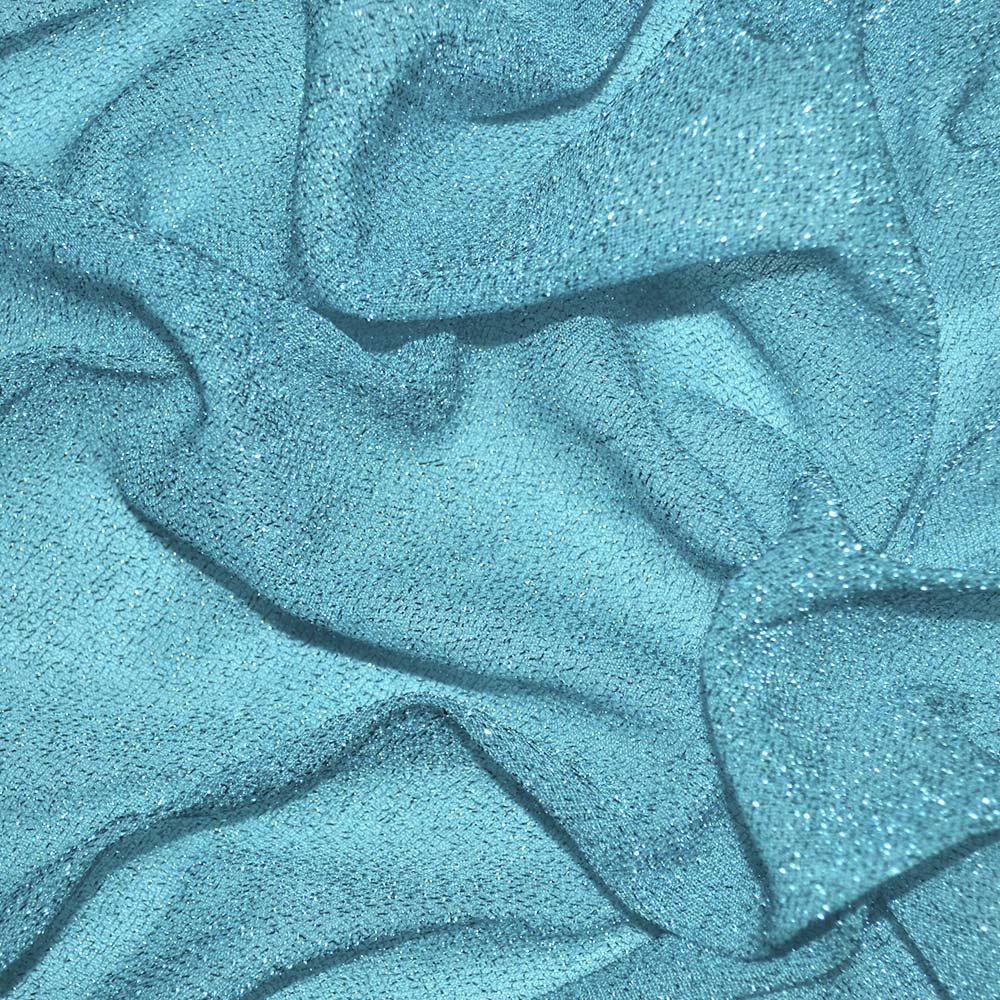 Трикотаж бірюзовий світлий з метанітью ш.115