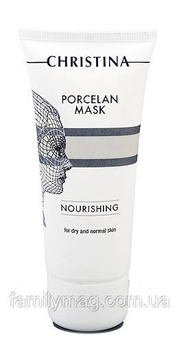 Поживна порцелянова маска для сухої та нормальної шкіри Christina Porcelan Mask Nourishing, 60 мл.