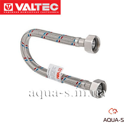 Шланг гнучкий Valtec 1/2"x1/2" (60 см) гайка-гайка (Італія) VTf.001.IS.0404060, фото 1