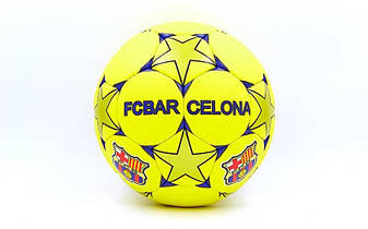 М'яч футбольний No5 Гриппі 5слів. BARCELONA FB-0047-121 (зшитий вручну), фото 2