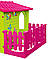 Дитячий ігровий будиночок Mochtoy рожевий дах, фото 3