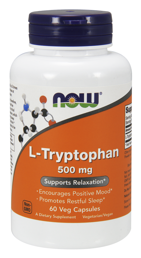 Л-Триптофан / NOW - L-Tryptophan 500mg (60 caps)