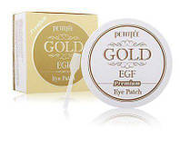 Гидрогелевые Патчи под Глаза с Золотом Petitfee Premium Gold & EGF Eye Patch 60 шт