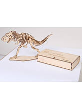 Дерев'яний 3D пазл Тиранозавр