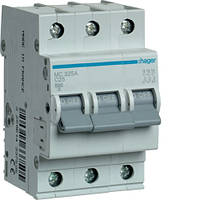 Модульний автоматичний вимикач 3P 6 кА С-25A 3М Hager