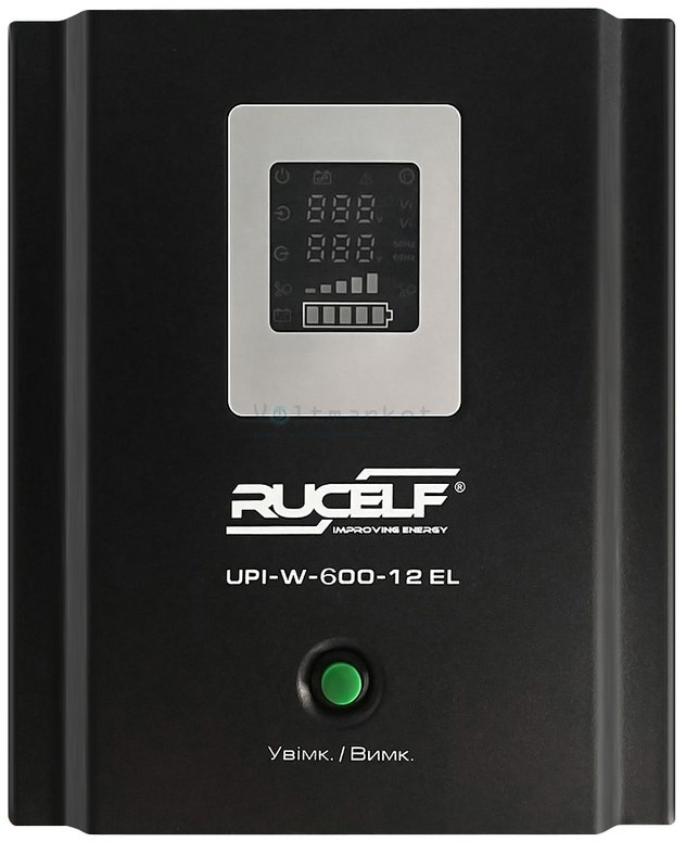 Безперебійник RUCELF UPI-W-600-12-EL - ДБЖ (12В, 350Вт) - інвертор з чистою синусоїда, фото 1