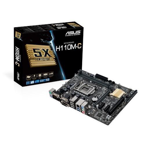 Материнская плата ASUS H110M-R/C/SI Intel H110, s1151, mATX