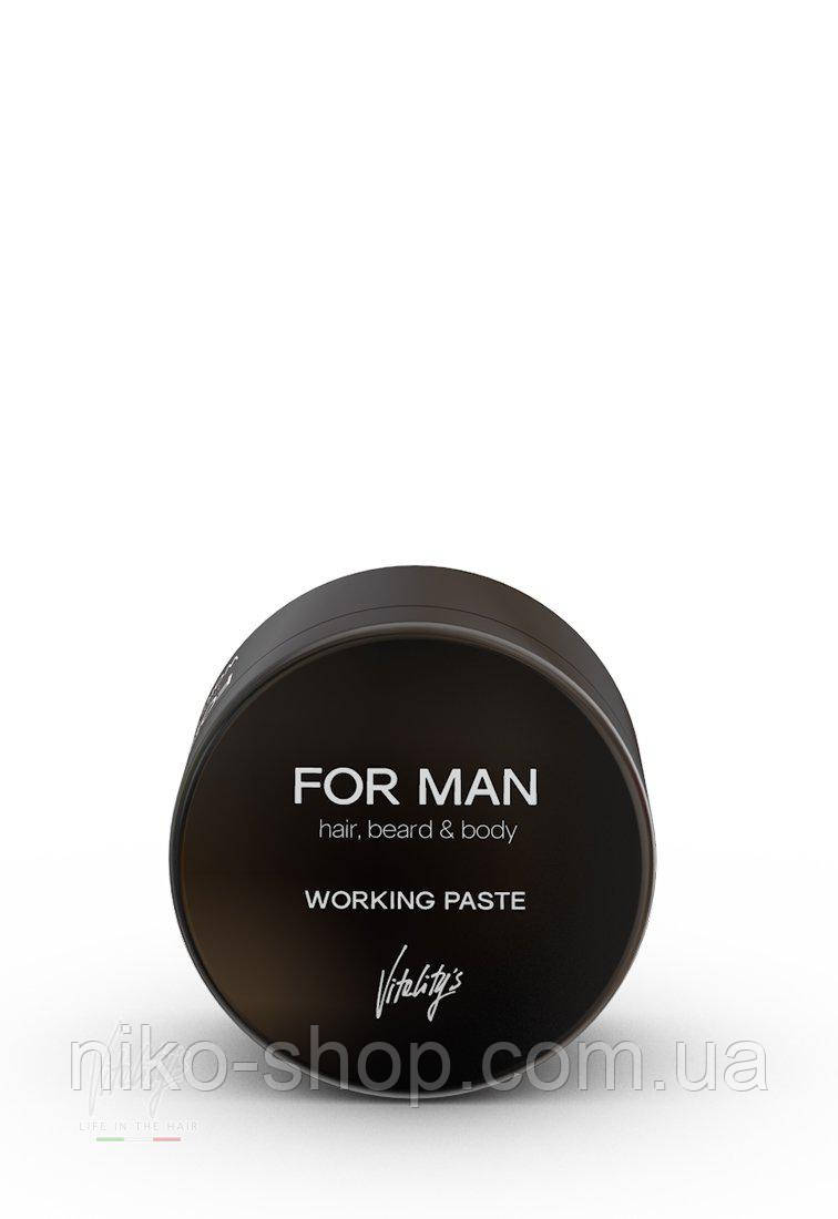 Vitality's пасти для волосся, For Working Man Paste -75 мл (9026)