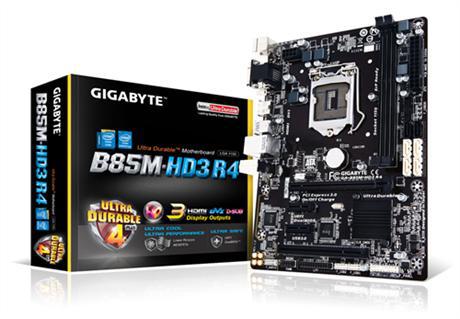 Материнская плата Gigabyte GA-B85-HD3 R4 Intel B85, s1150, mATX