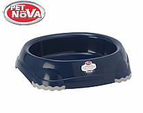 Миска для котів овальна Pet Nova 210 ml синій