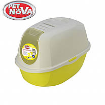 Закритий туалет для кішок Pet Nova CATLIFEECO-YL Жовтий