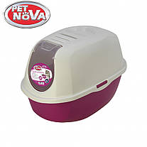 Закритий туалет для кішок Pet Nova CATLIFEECO-PI Рожевий