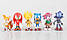 Набір Іграшки-фігурки Сонік Їжачок Super Sonic і його друзі, 6 шт., фото 8