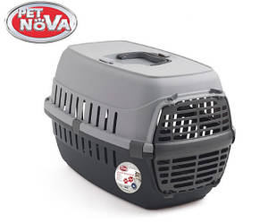 Переноска для собак Pet Nova Comfortrans 48.5х32.3х30.1 см сірий