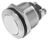 Кнопка антивандальна 19 мм без фіксації, 220V, виведення під гвинт