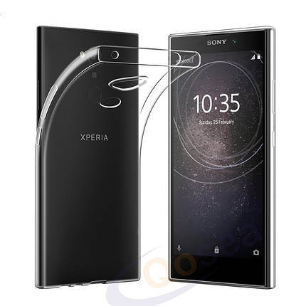 Ультратонкий чохол для Sony Xperia L2 прозорий, фото 1