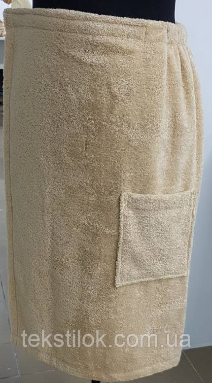 Парео для сауни 70/150 колір бежевий, фото 1