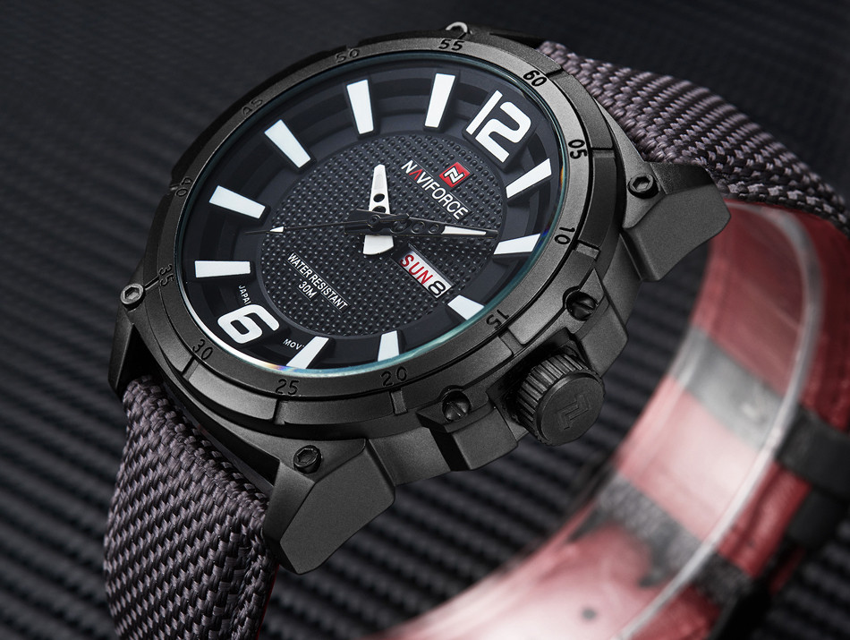 Чоловічі наручні кварцові годинники Naviforce NF9066-BWGY, фото 1