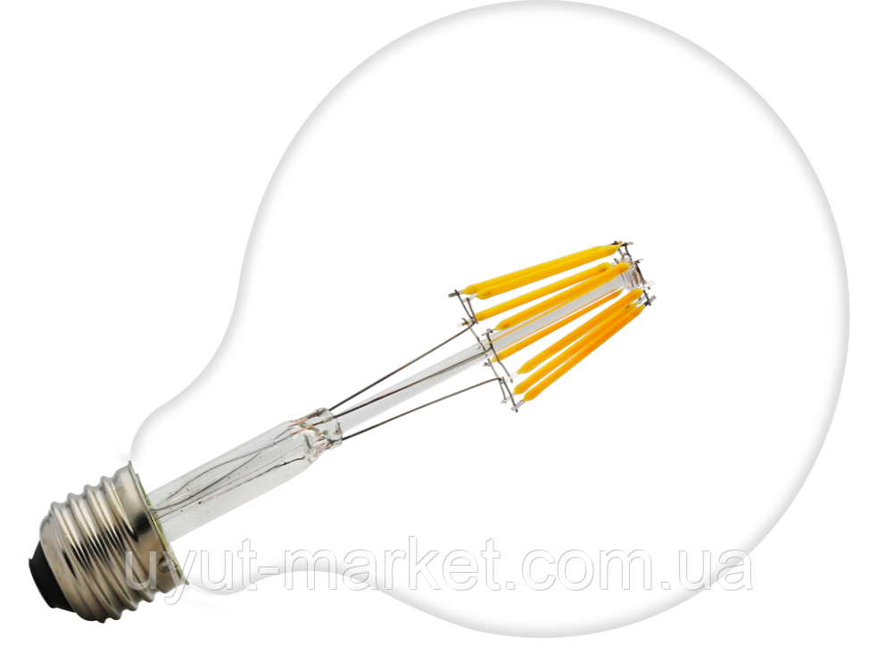 Лампа Едісона світлодіодна 8 Вт G125-8S8W куля, фото 1