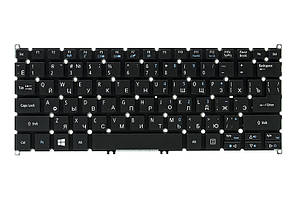 Клавiатура для ноутбука ACER Aspire E3-111, V5-122 чoрний, без фрейма