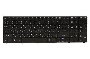 Клавiатура для ноутбука ACER Aspire 5810 чорний, чорний фрейм