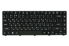 Клавiатура для ноутбука ACER Aspire 3810 чорний, чорний фрейм