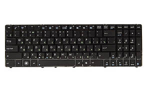 Клавіатура для ноутбука ASUS K52, K52J, K52JK чорний, чорний фрейм
