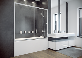 Шторка для ванн Besco PMD DUO SLIDE 150x150