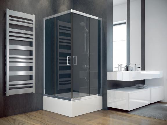 Квадратна душова кабіна Modern 90x90x165 прозора ТМ Besco