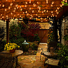 Лампа Едісона світлодіодна G95 4W куля димована "горизонтальна спіраль", фото 4