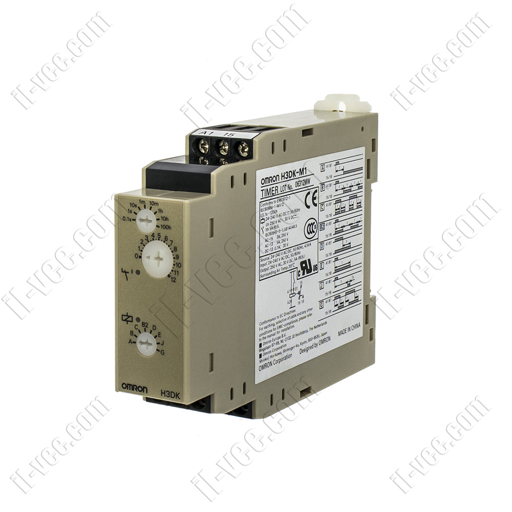 Реле часу Omron H3DK-М1, 24-240V DC/AC, 0.1 с – 1200 ч.