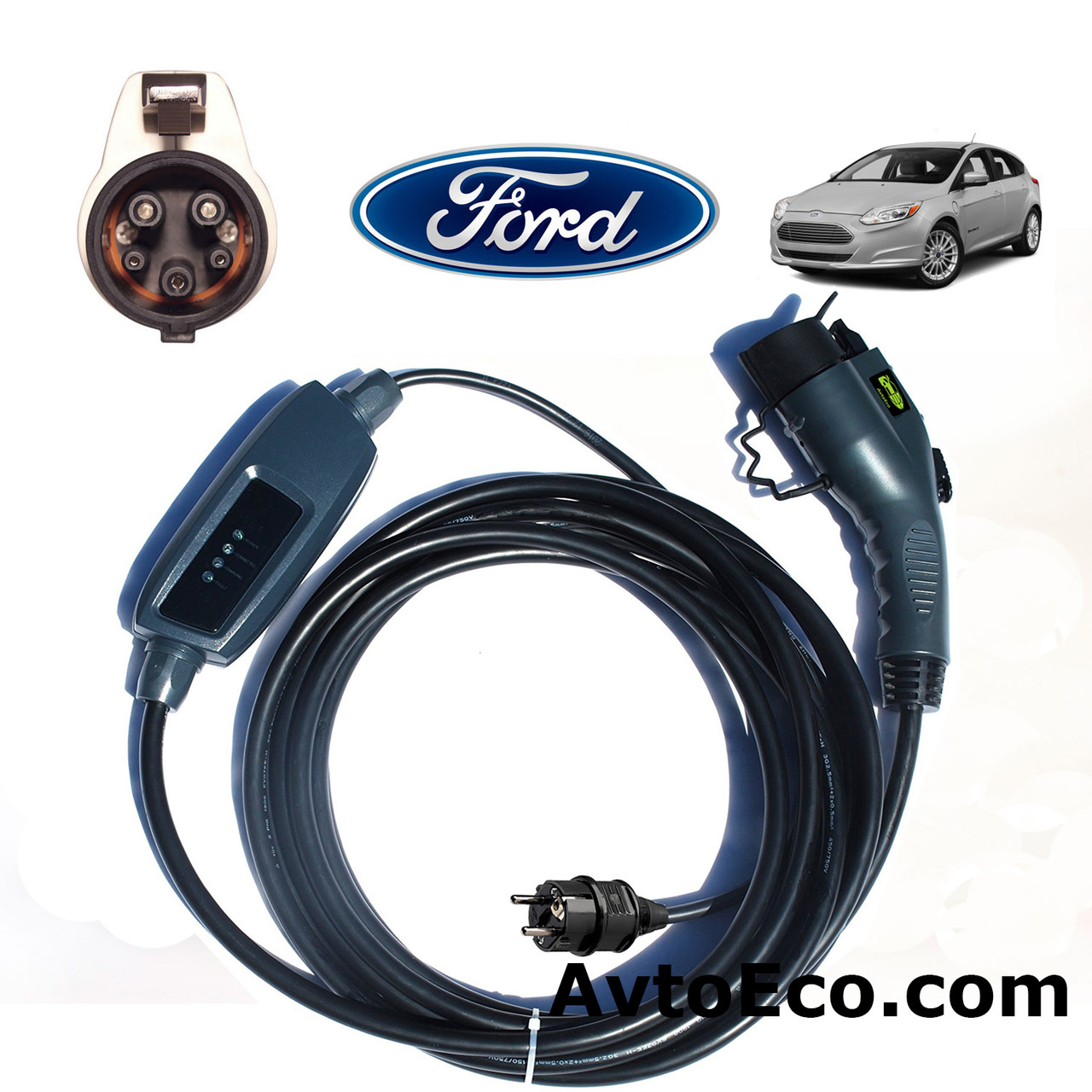 Зарядний пристрій для електромобіля Ford Focus Electric Duosida J1772-16A - фото 1 - id-p653006980