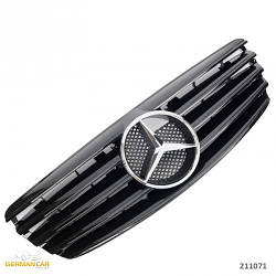 Решітка радіатора Mercedes W211 доречна стиль AMG (чорний глянець)