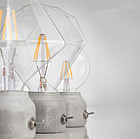 Дизайнерська лампа Едісона світлодіодна 4 Вт D120 піраміда, фото 5