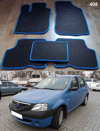 Килимки ЄВА в салон Dacia Logan '04-12, фото 2