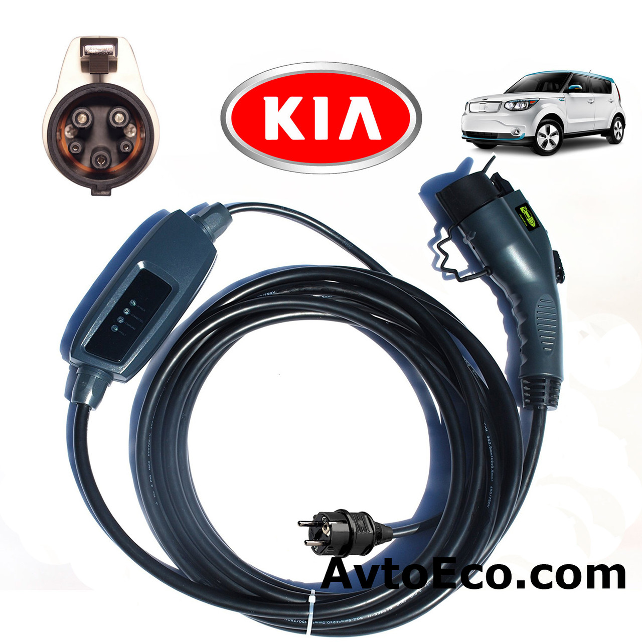 Зарядное устройство для электромобиля KIA Soul EV Duosida J1772-16A - фото 1 - id-p653046376