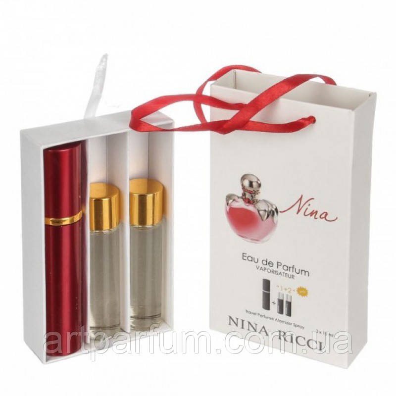 Парфумований мінінабір для жінок Nina Ricci Nina 3*15 ml
