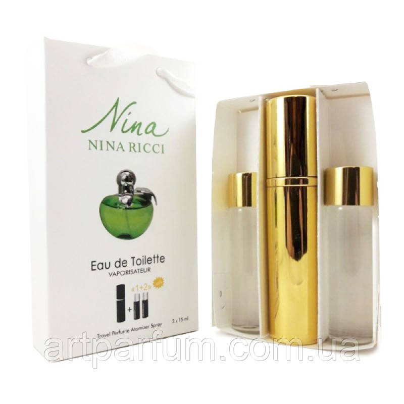 Парфумований мінінабір для жінок Nina Ricci Nina Plain 3*15 ml