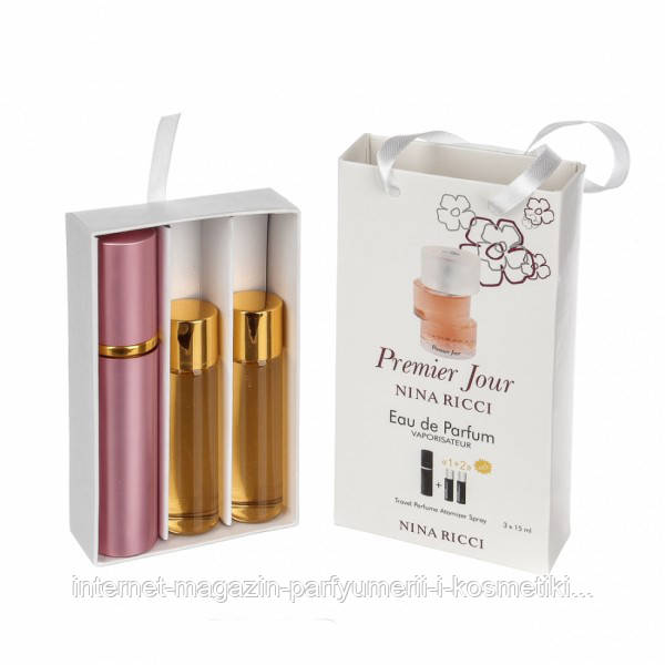 Парфумований мінінабір для жінок Nina Ricci Premier Jour 3*15 ml, фото 1
