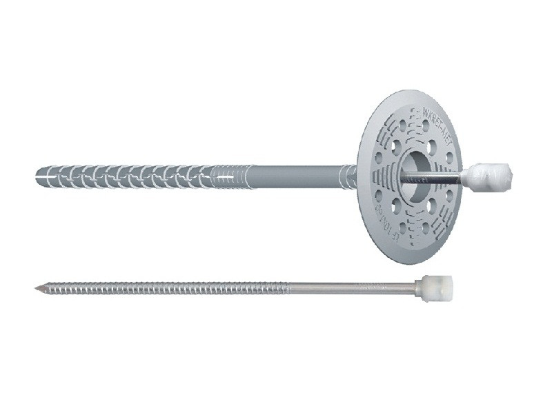 Дюбелі фасадні для мінвати Wkret-met LFM з металевим цвяхом та подовженим розпором Вкрет мет 160 мм