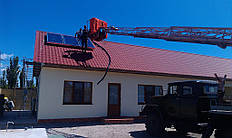 Монтаж коллекторов на крышу