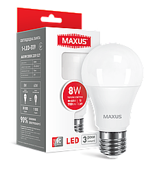 LED лампа MAXUS A60 8W теплый свет E27 (1-LED-559)