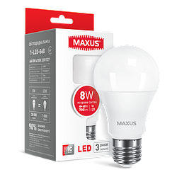 LED лампа MAXUS A60 8W яркий свет E27 (1-LED-560)