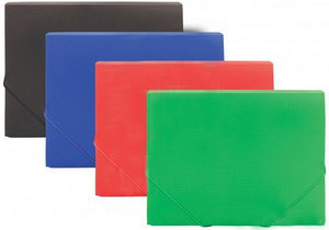 Папка на гумках В5 Economix пластикова, фактура діамант, мікс кольорів