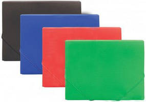 Папка на гумках В5 Economix пластикова, фактура діамант, мікс кольорів