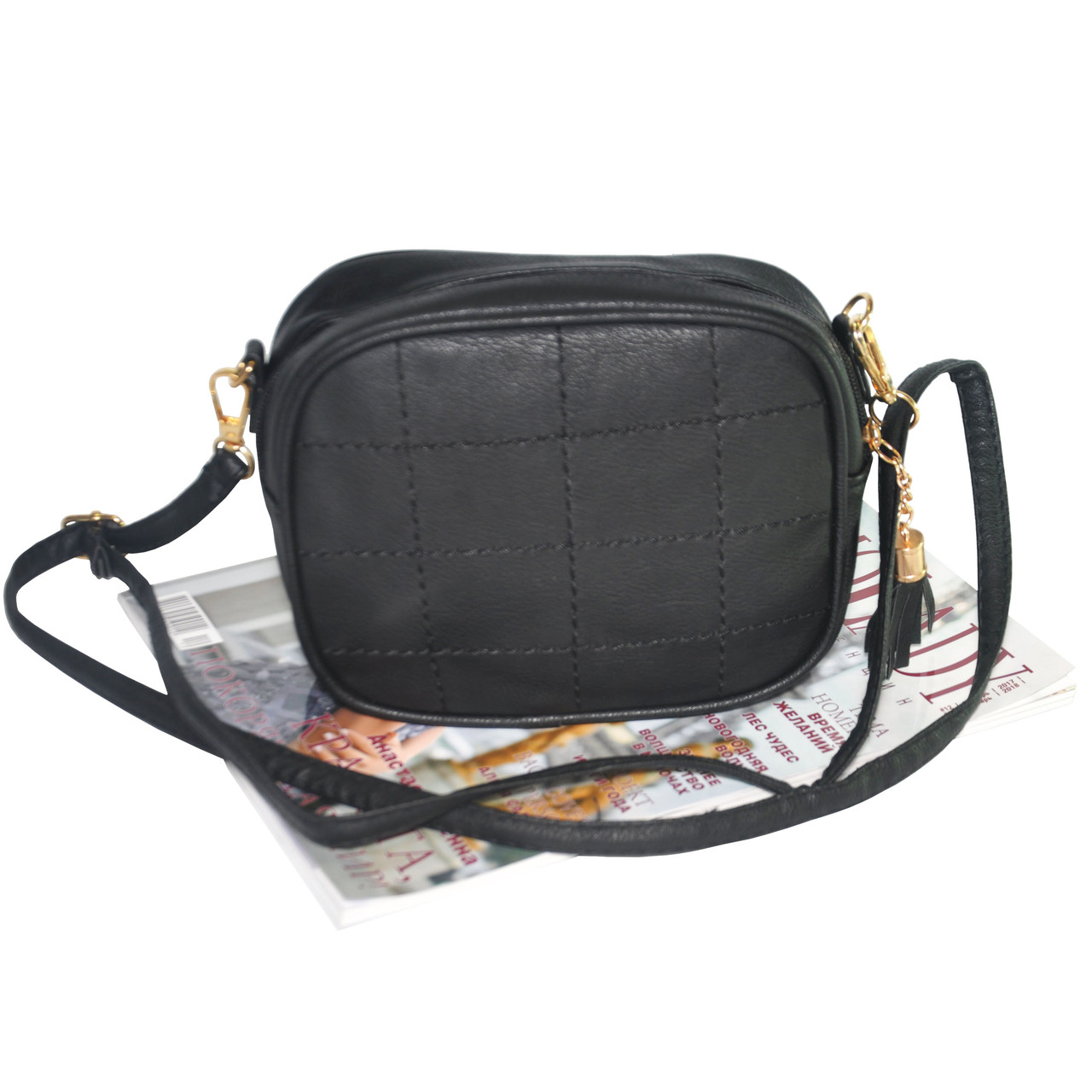 Жіночий клатч стьобаний 01532118327710black чорний, фото 1